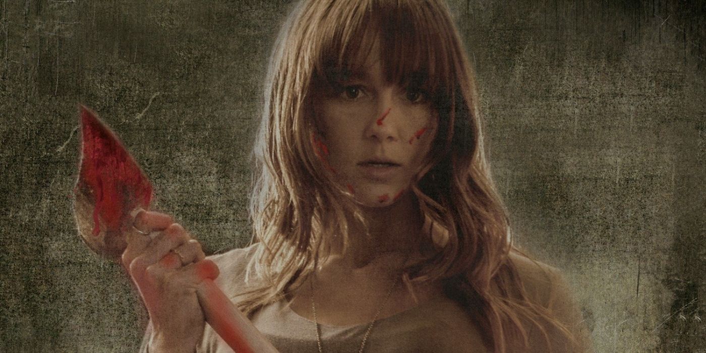 Sharni Vinson wields an axe in You’re Next.