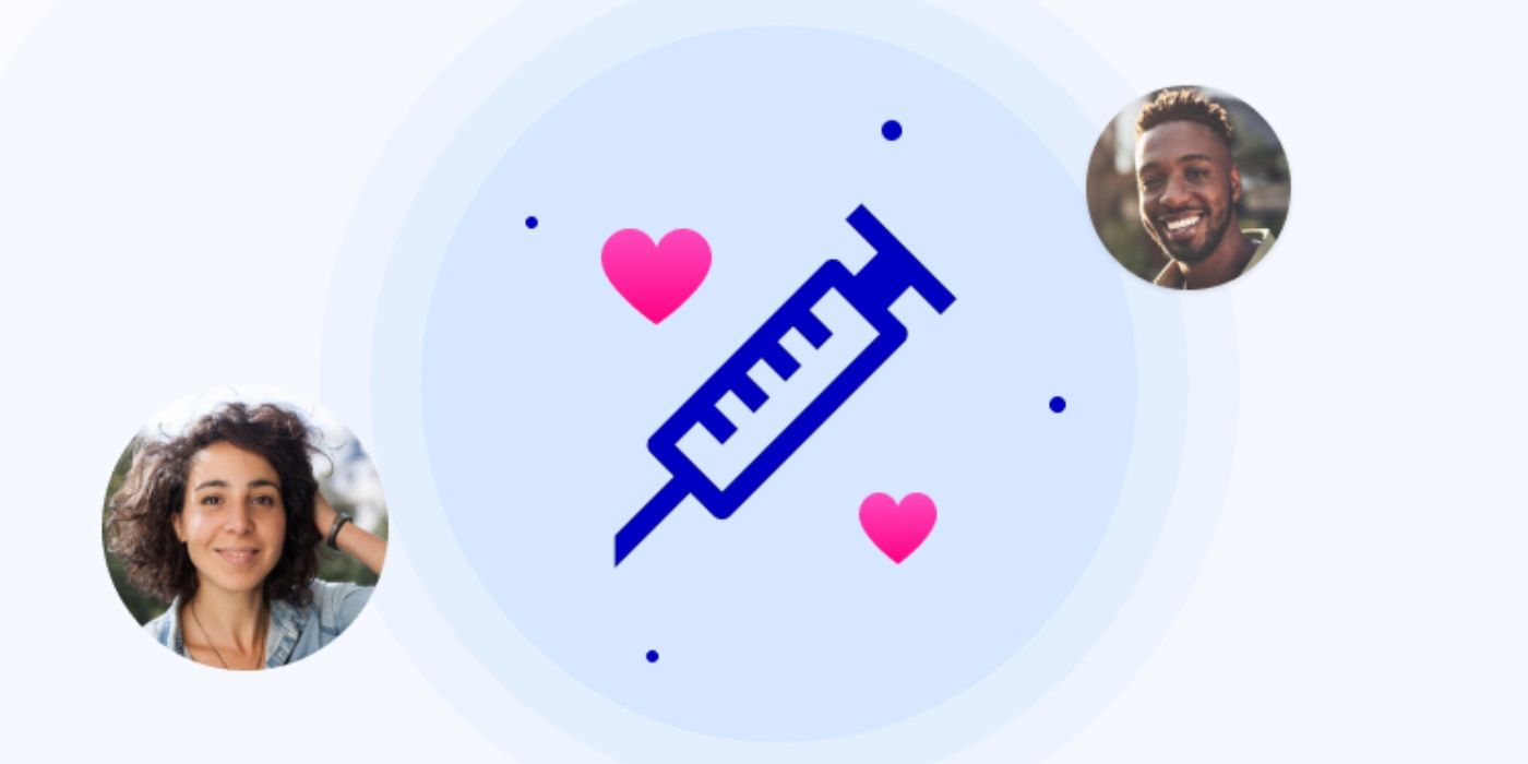 Vaccinated dating badge