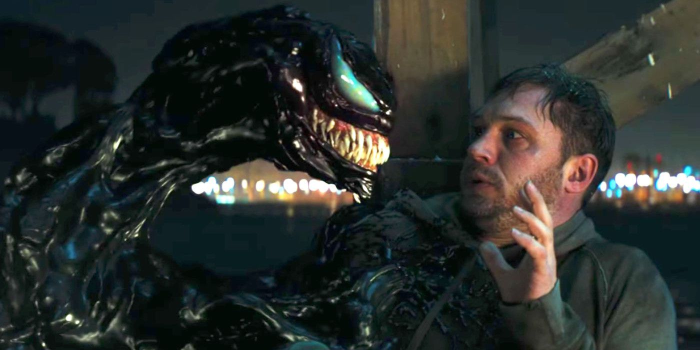 Venom confronts Eddie Brock