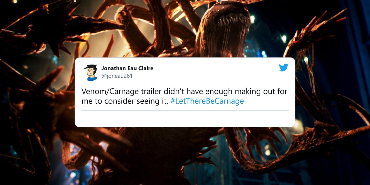 Venom Let There Be Carnage feature image with tweet