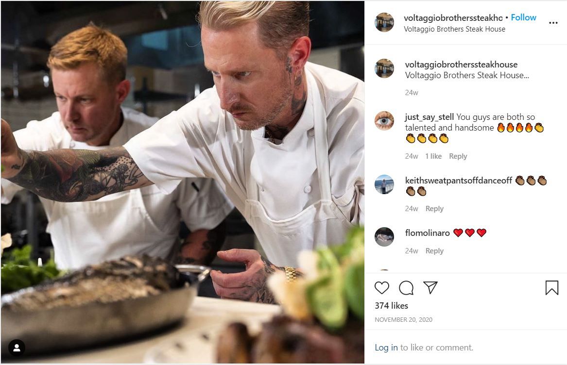 Voltaggio Brothers restaurant Instagram.