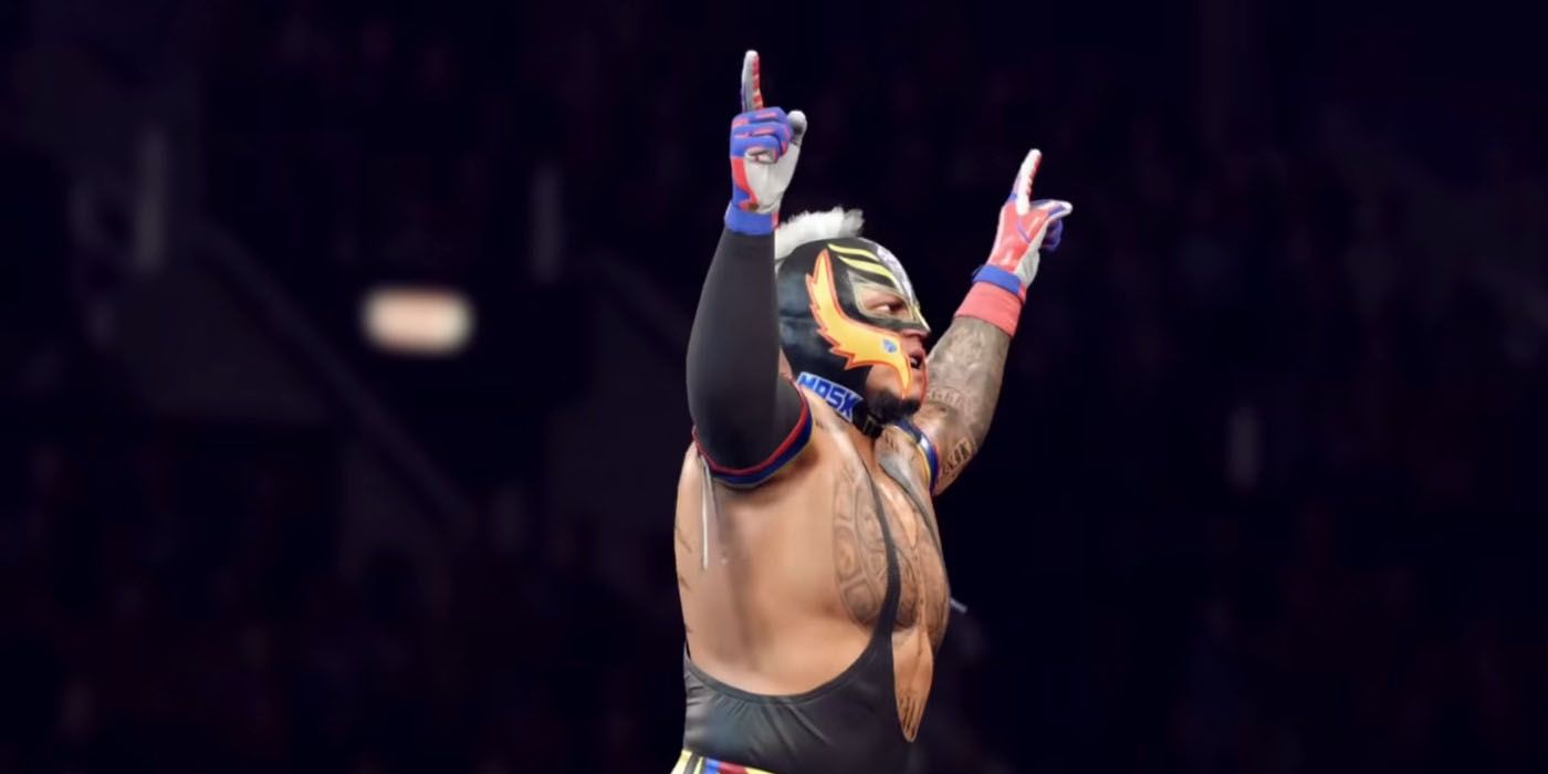 WWE 2K22 Rey Mysterio In Game