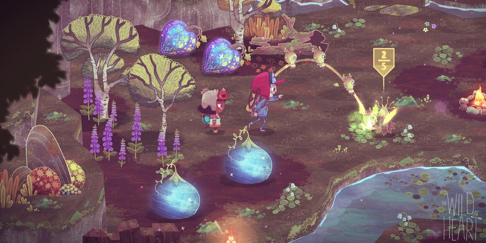 Wake and Kirby throw spritelings in The Wild at Heart