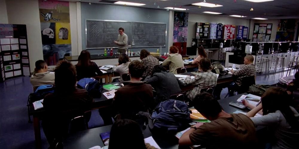 Walt teaching Chemistry in the pilot episode