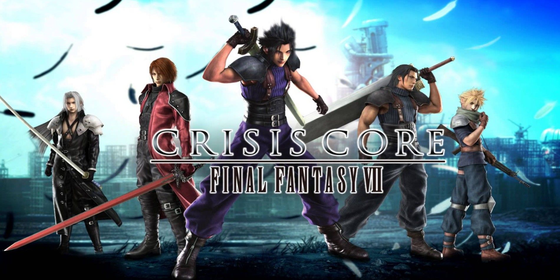 Zack with the supporting cast of Crisis Core: FFVII