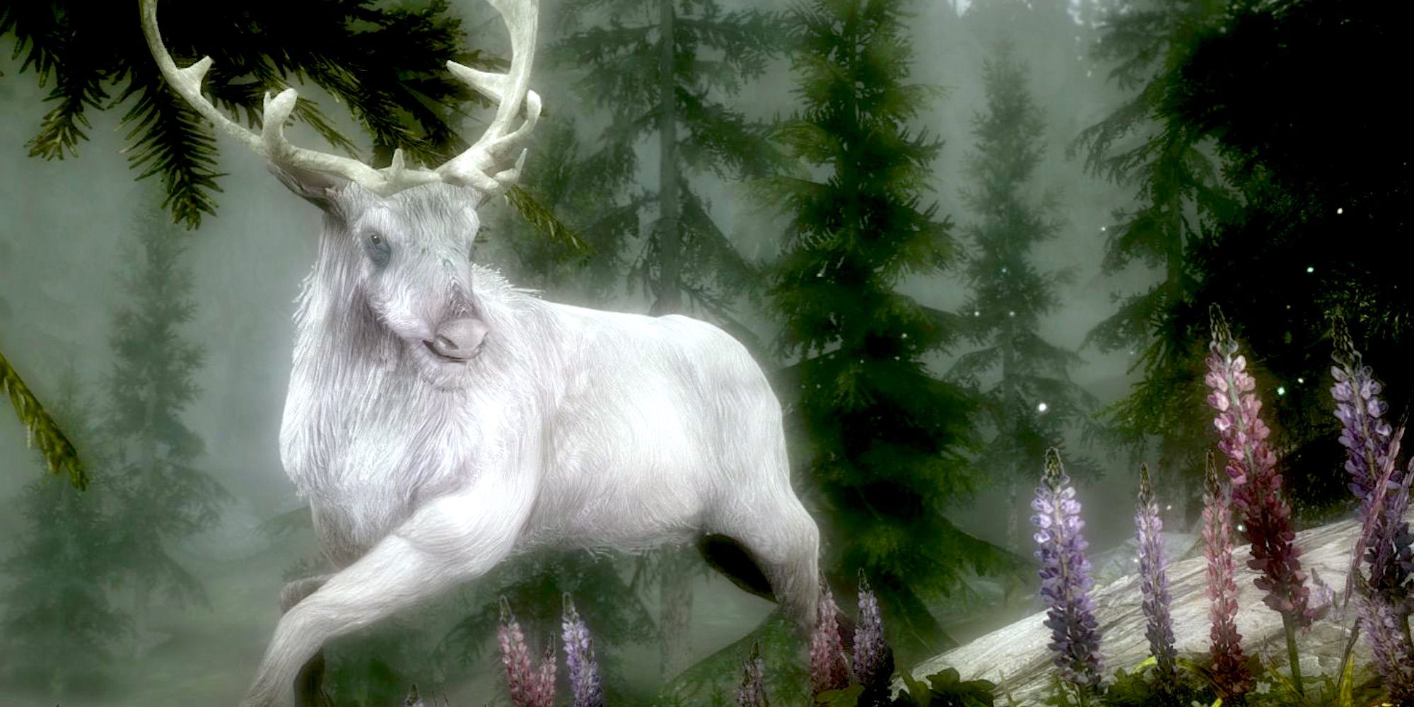 A white stag in Skyrim