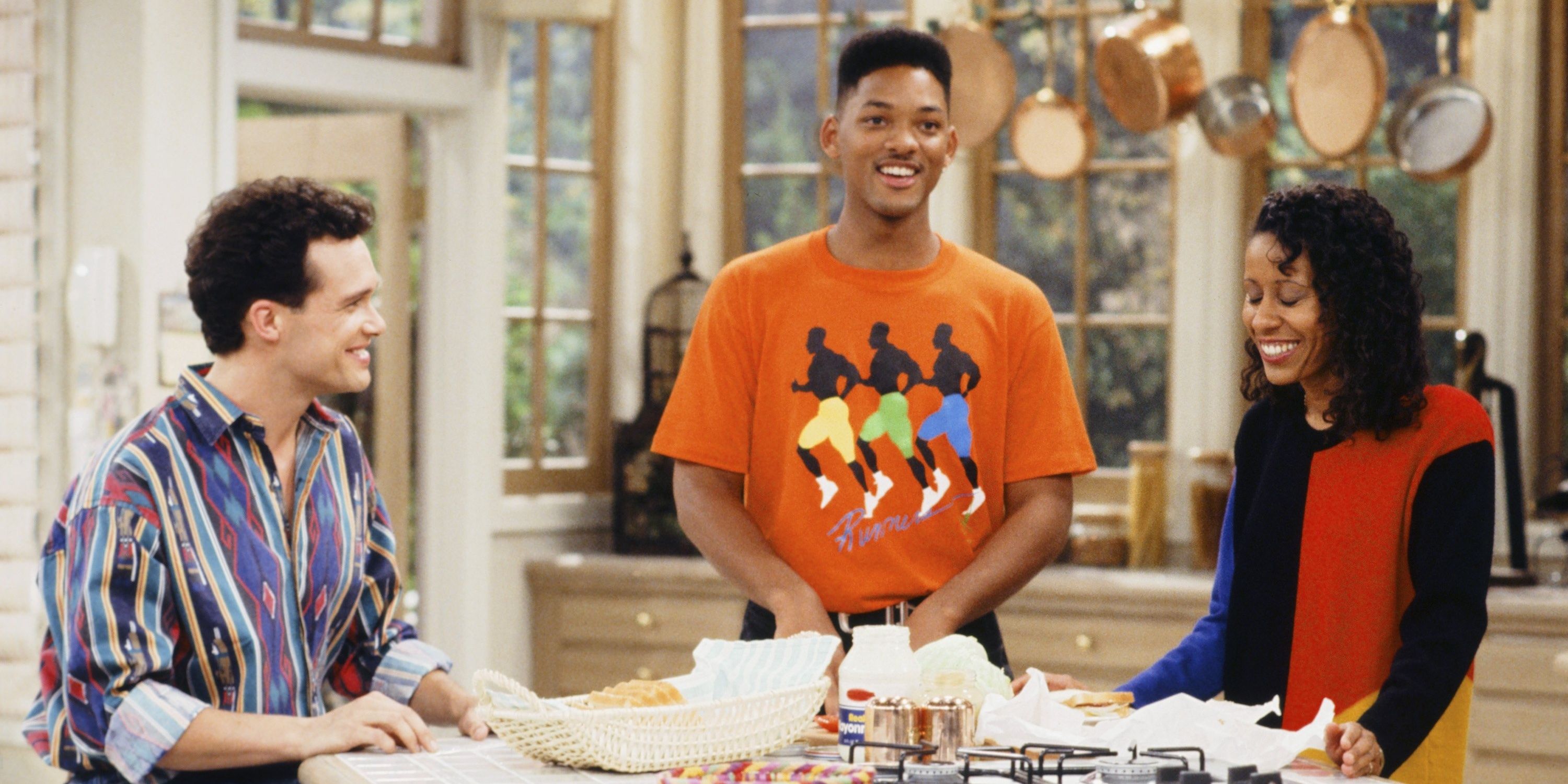 Will Smith and Violet Smith in the kitchen, a still from The Fresh Prince of Bel-Air 