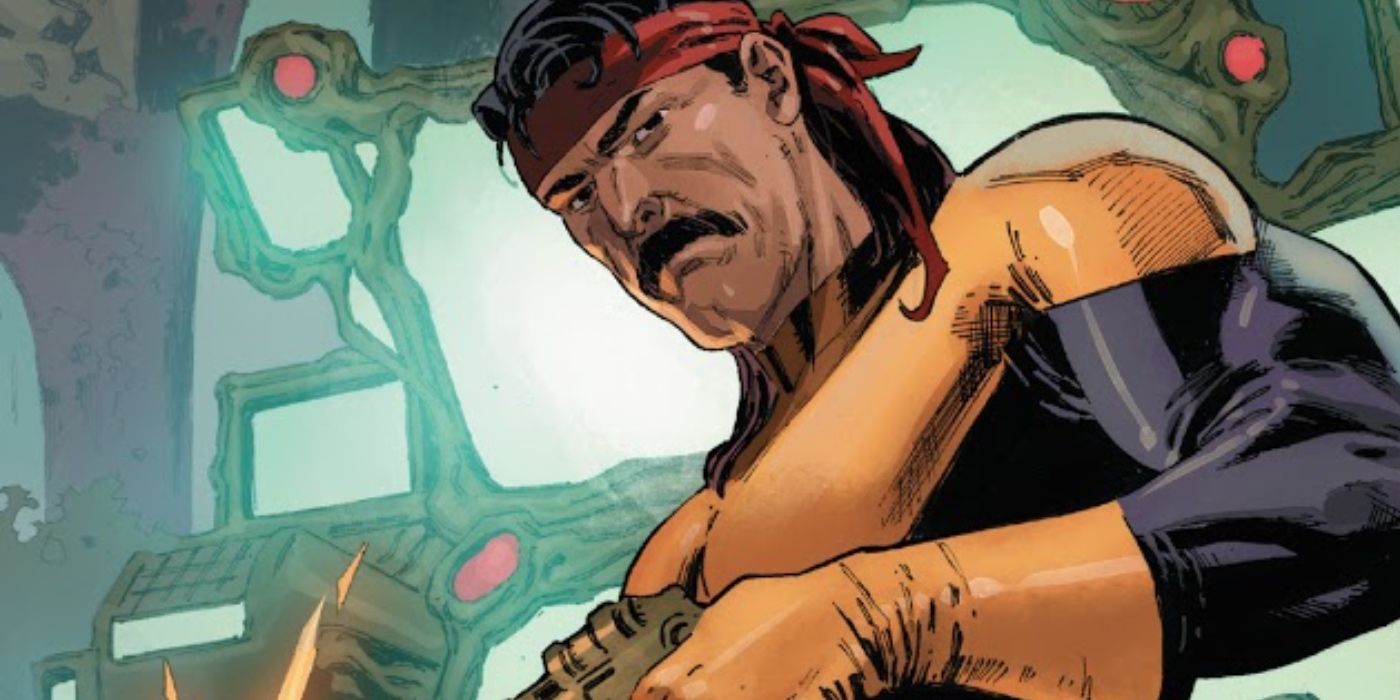 Forge works in his lab on Krakoa in X-Men comics.
