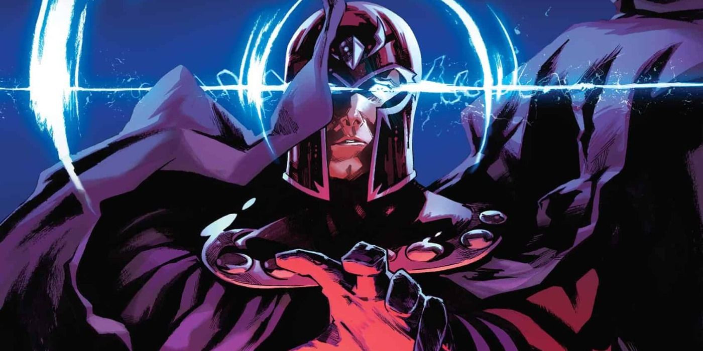 Magneto uses his powers in X-Men Trial of Magneto comics.