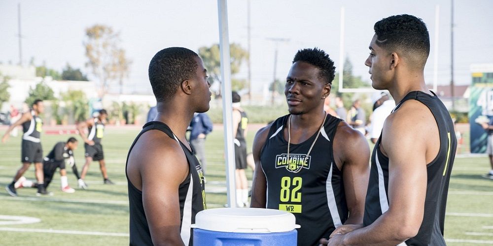 Cam at combine with Spencer and Jordan in All American
