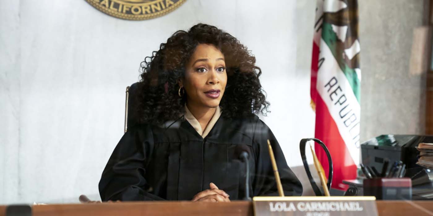 Judge at her chair on CBS series All Rise