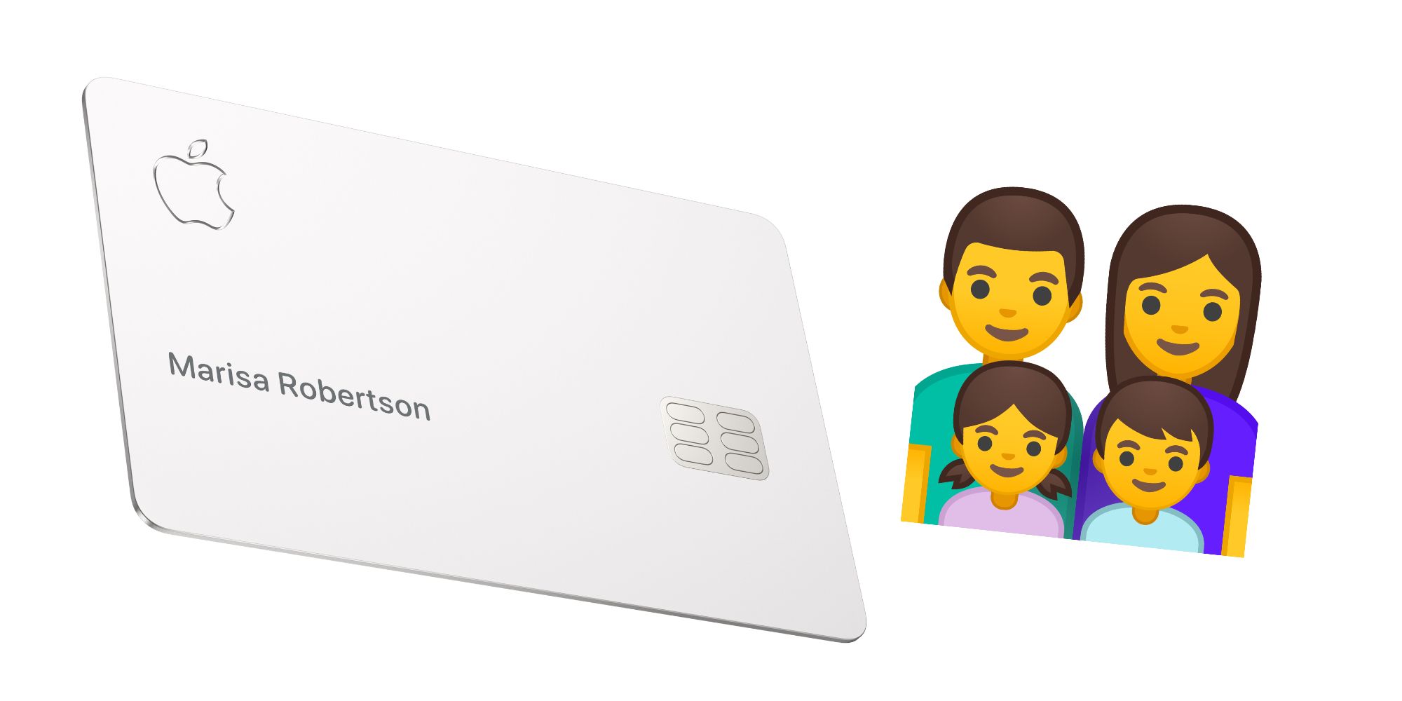 Apple Card next to family emoji