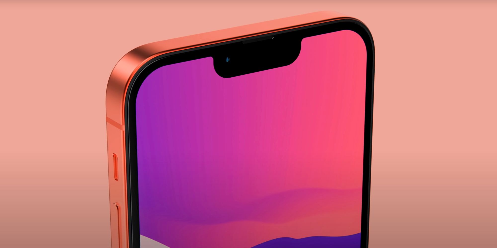 iPhone 13 Pro render with a smaller notch