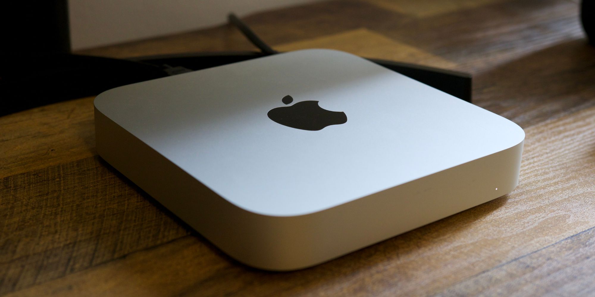Apple M1 Mac mini sitting on a desk