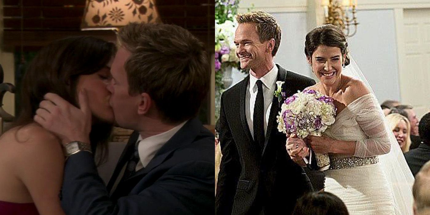 Barney and Robin first kiss to wedding