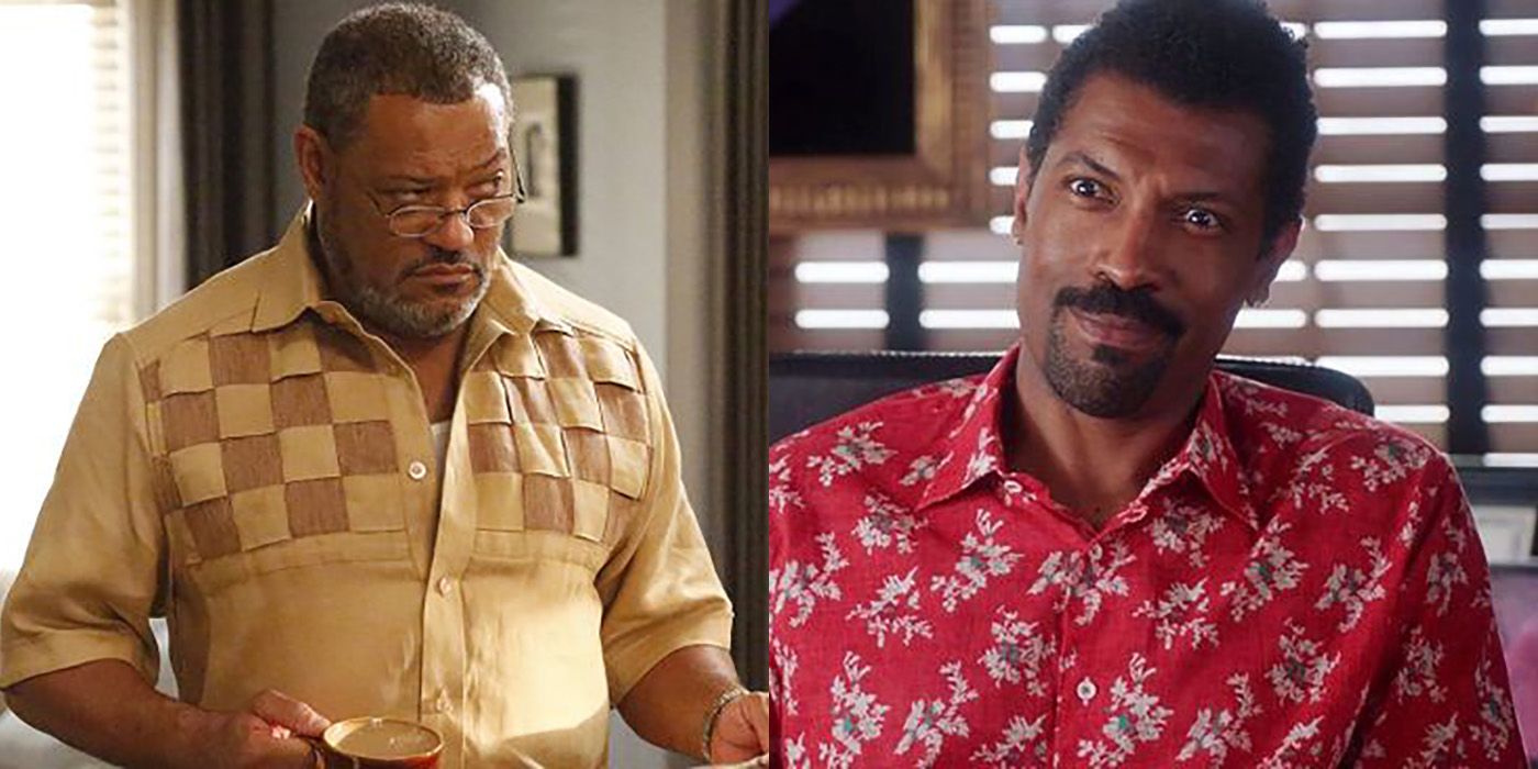 Split image of Pops and Charlie from Black-ish