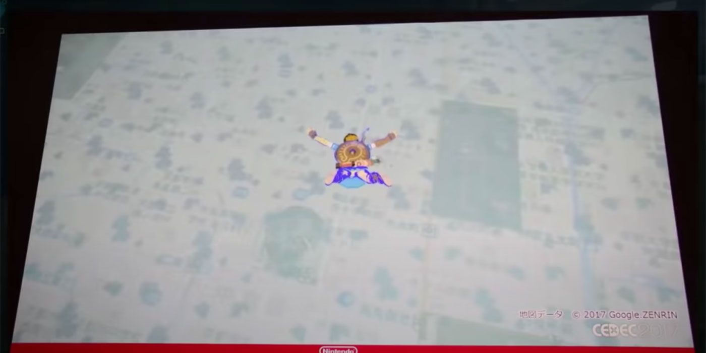 BOTW Zelda Link Skydiving Prototype Nintendo