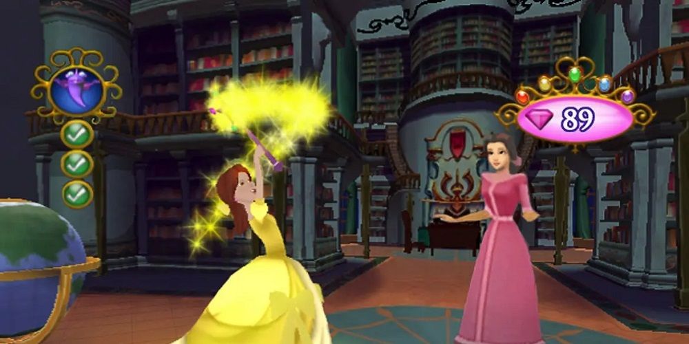 Princess cast spell in Disney Princess: My Fairytale Adventure