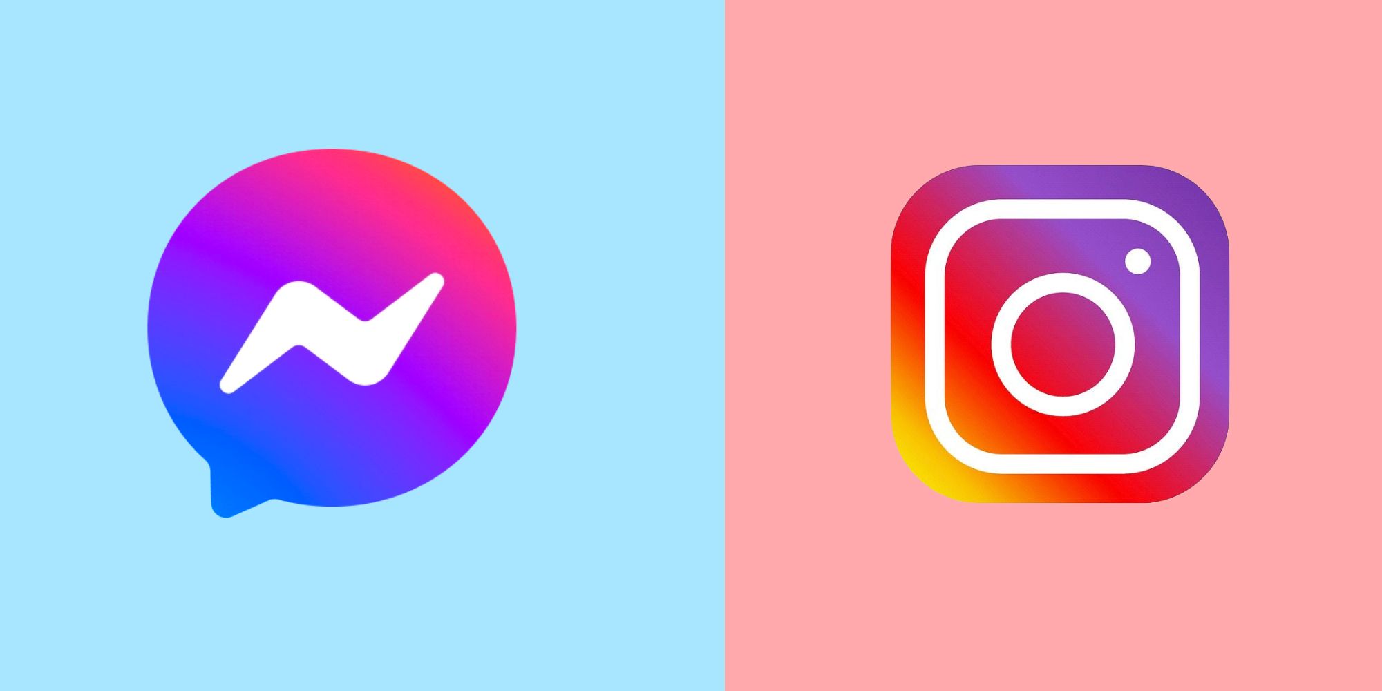 App icons for Facebook Messenger and Instagram