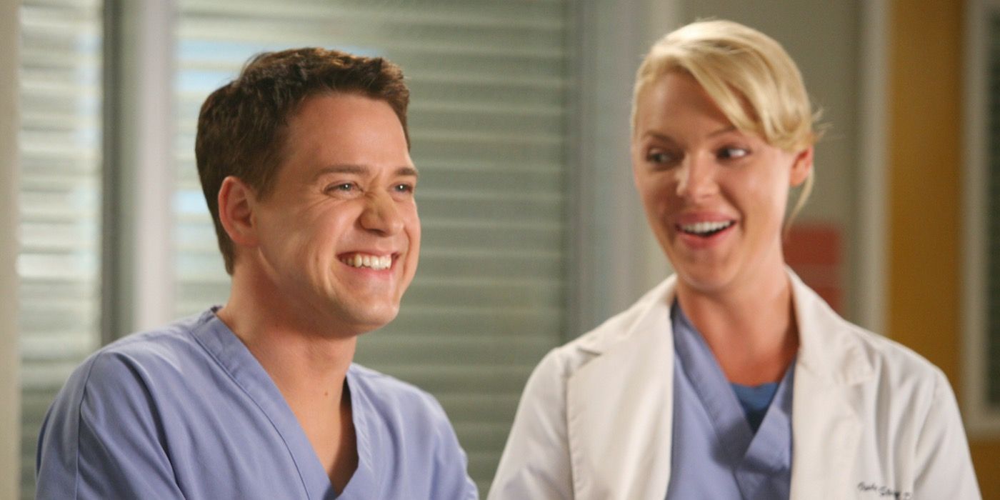 Izzie and George talking