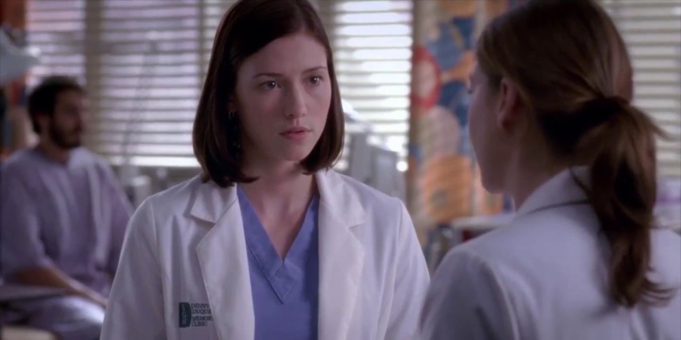Lexie talking to Meredith