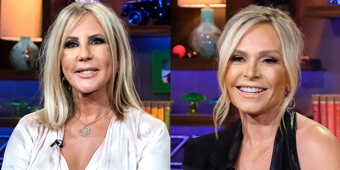 Vicki Gunvalson and Tamra Judge in Real Housewives of Orange County