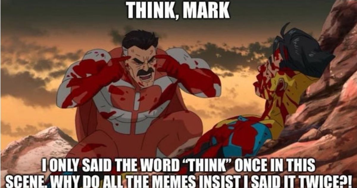 Killquip Think Mark meme created for comic accuracy