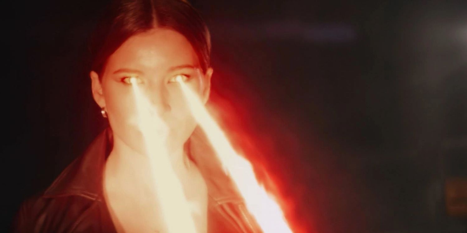 Leslie Larr uses heat vision in Superman & Lois