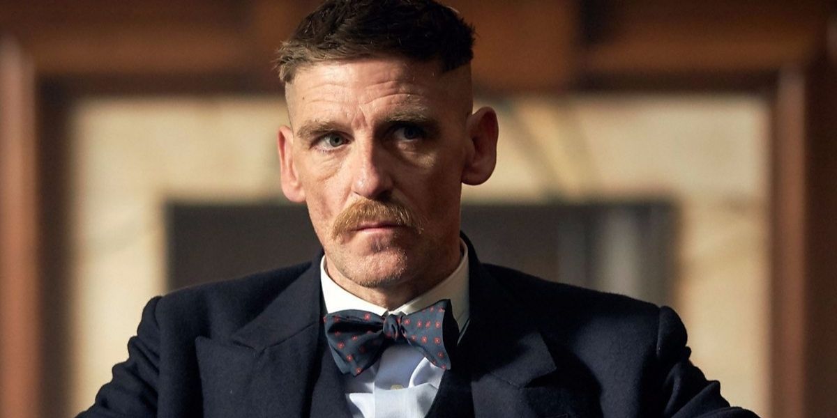 Arthur Shelby looking at the camera in Peaky Blinders
