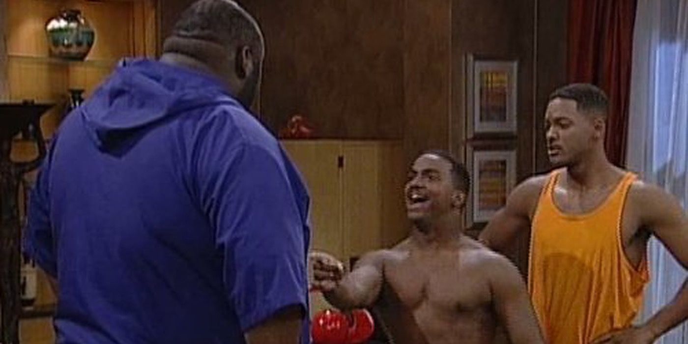 Will and Carlton in Fresh Prince of Bel-Air against Mad Dog.