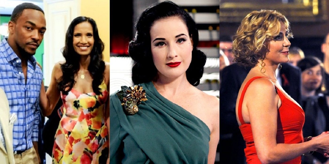 Celebrity judges that appeared on Top Chef - a collage.