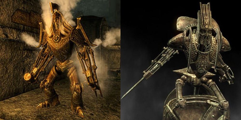 A Dwarven centurion and Dwarven Sphere.