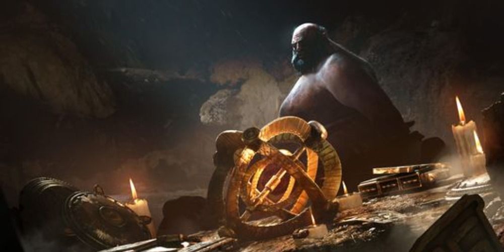 Yagrum in his workshop.