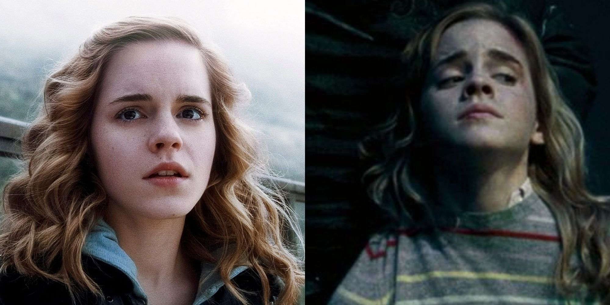 Two images of Hermione Granger in Harry Potter Order of the Phoenix