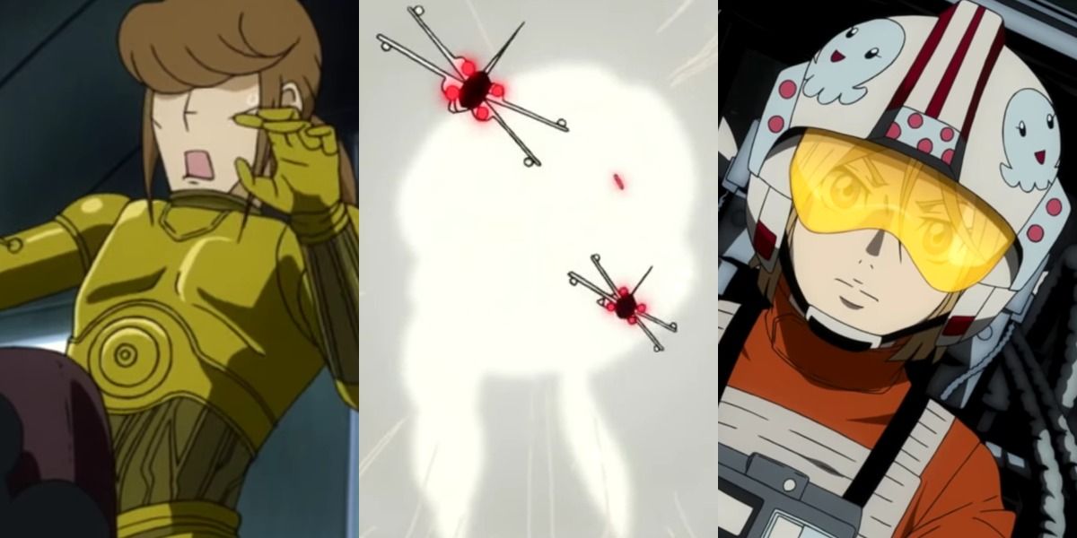 Princess Jellyfish opening credits are full of Star Wars references