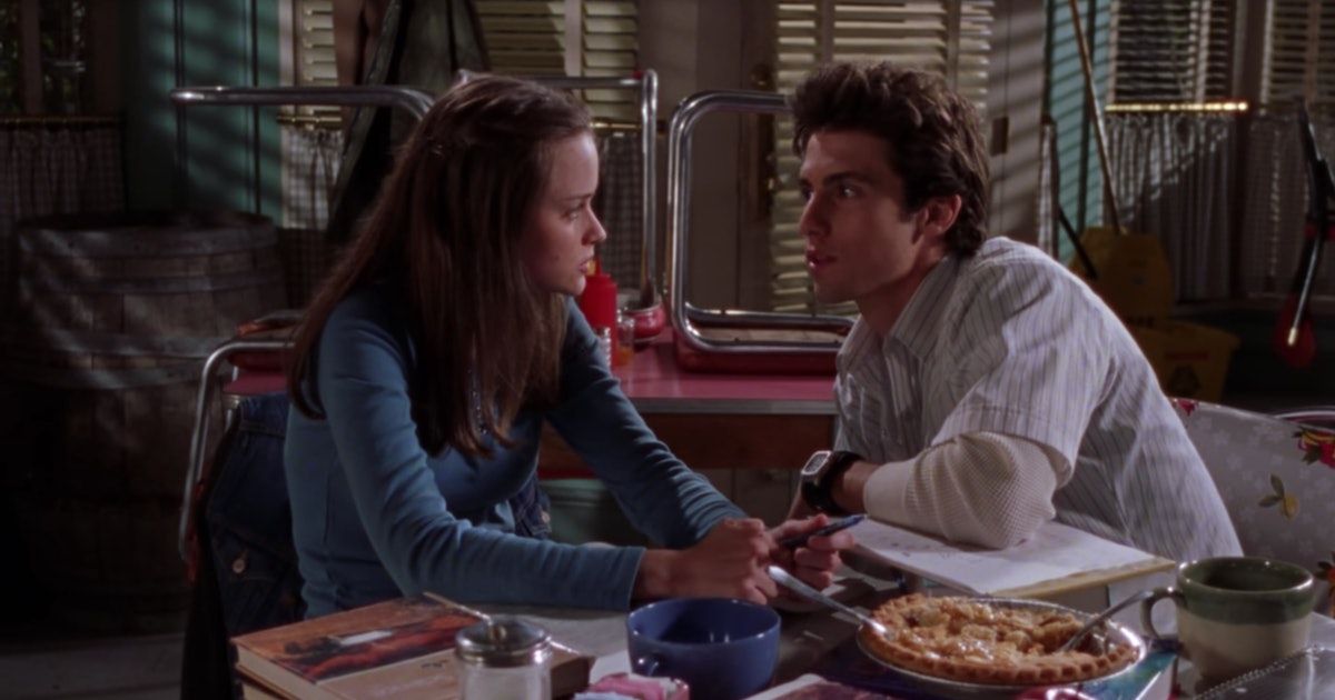 Rory and Jess at Luke's diner on Gilmore Girls
