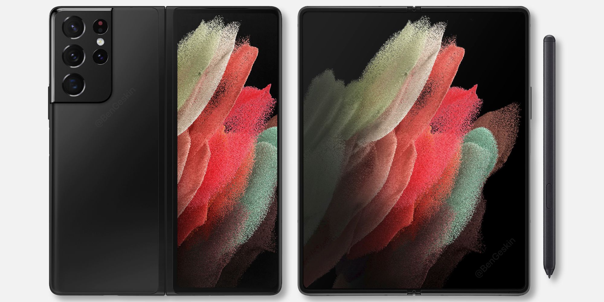 Concept render of the Samsung Galaxy Z Fold 3