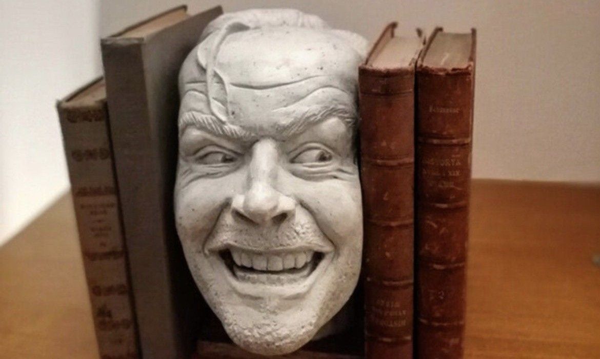 the shining bookend sculpture