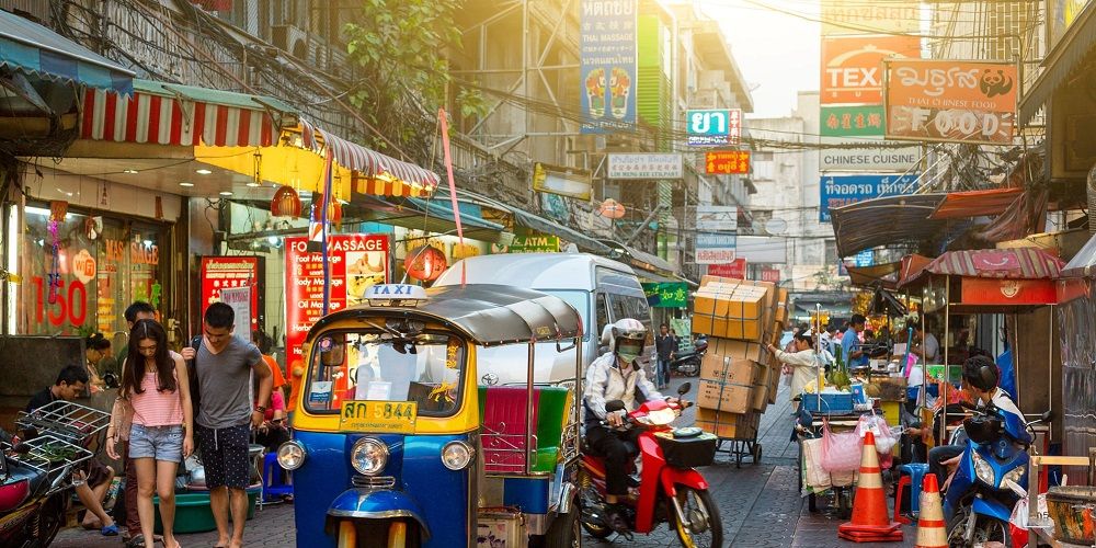 The streets of Bangkok, Thailand