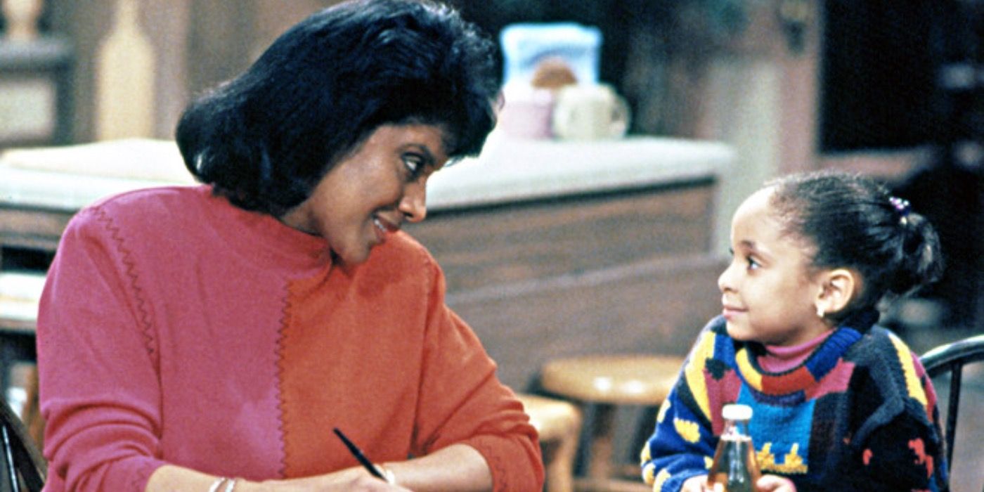 Clair Huxtable with her granddaughter.