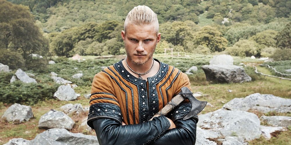 Bjorn with arms crossed in Vikings