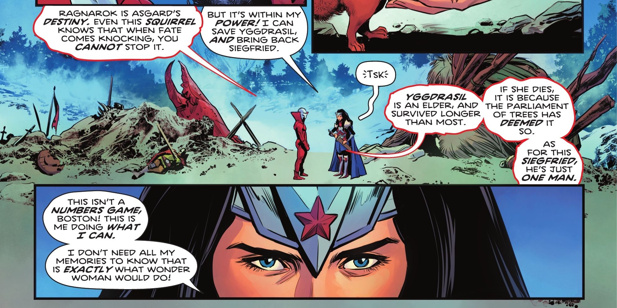 Wonder Woman wants to save Yggdrasil
