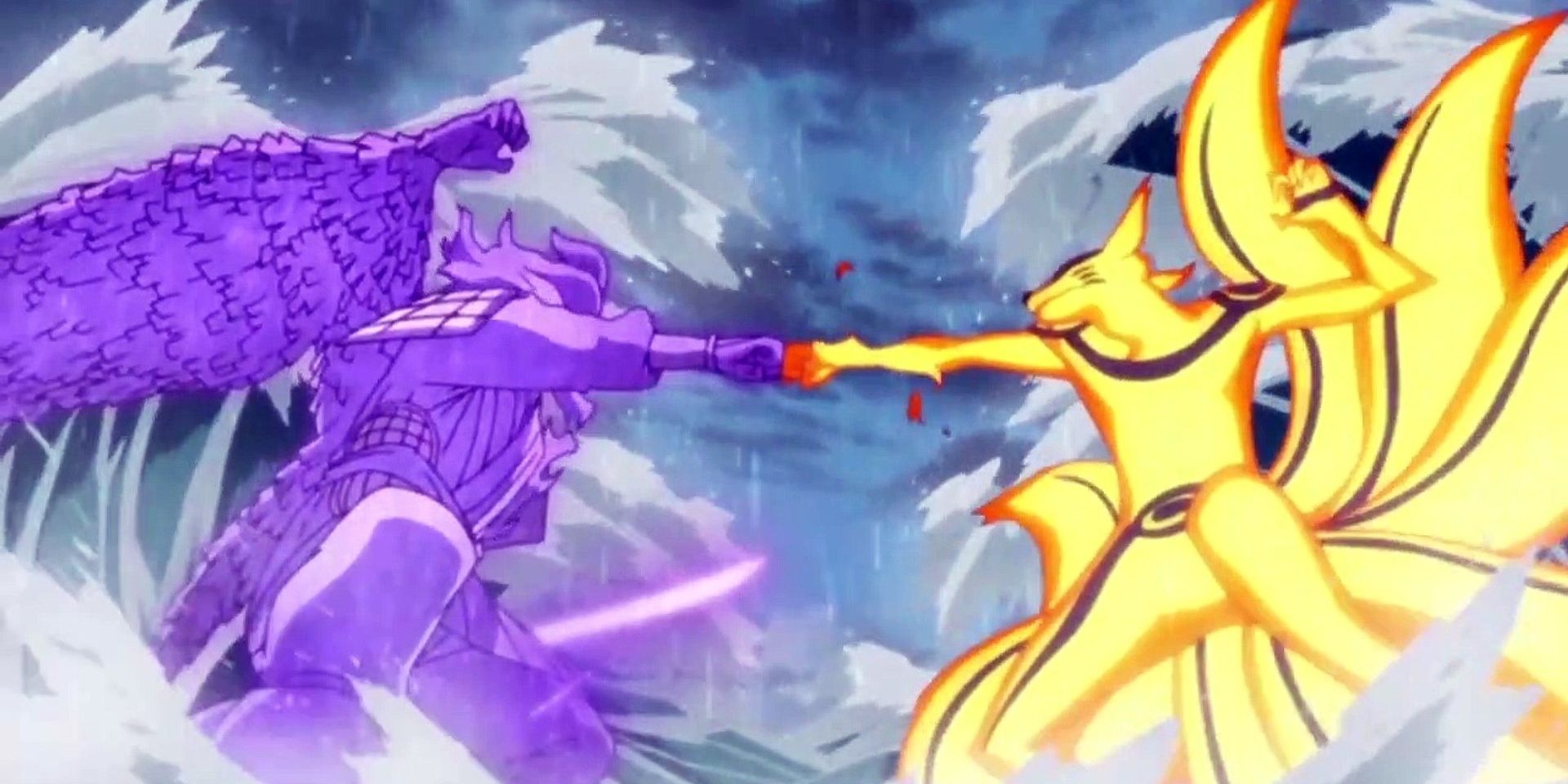 Naruto and Sasuke Fight In Their Ultimate Forms