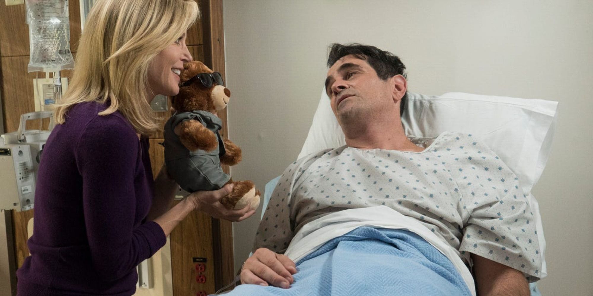 Phil Dunphy in hospital bed in Modern Family