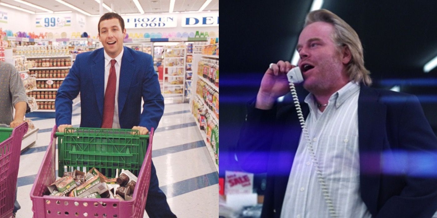 Split Image of Barry and Dean in Punch Drunk Love