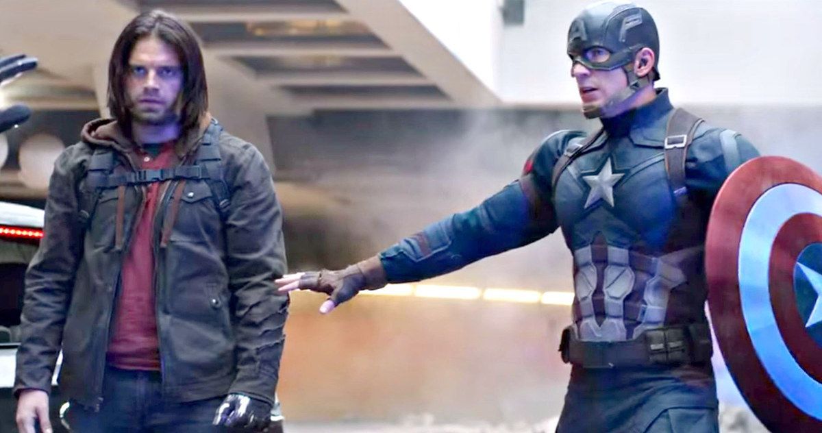 Steve Rogers protecting Bucky in Captain America: Civil War