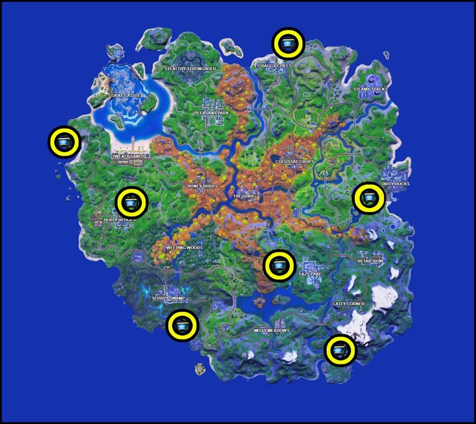 Fortnite Where to Find Every Spooky TV Location