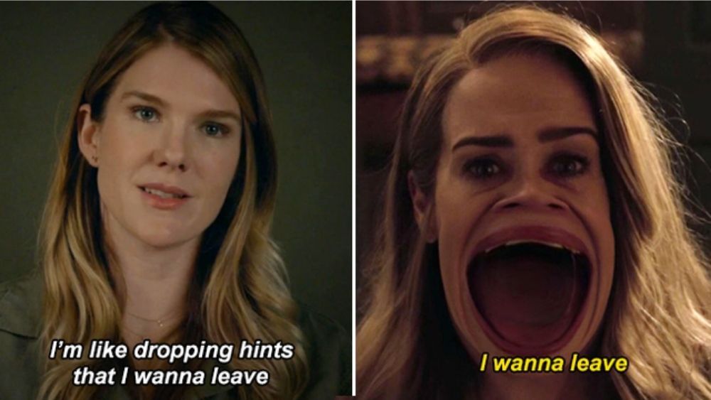 Meme about Shelby's character in AHS Roanoke