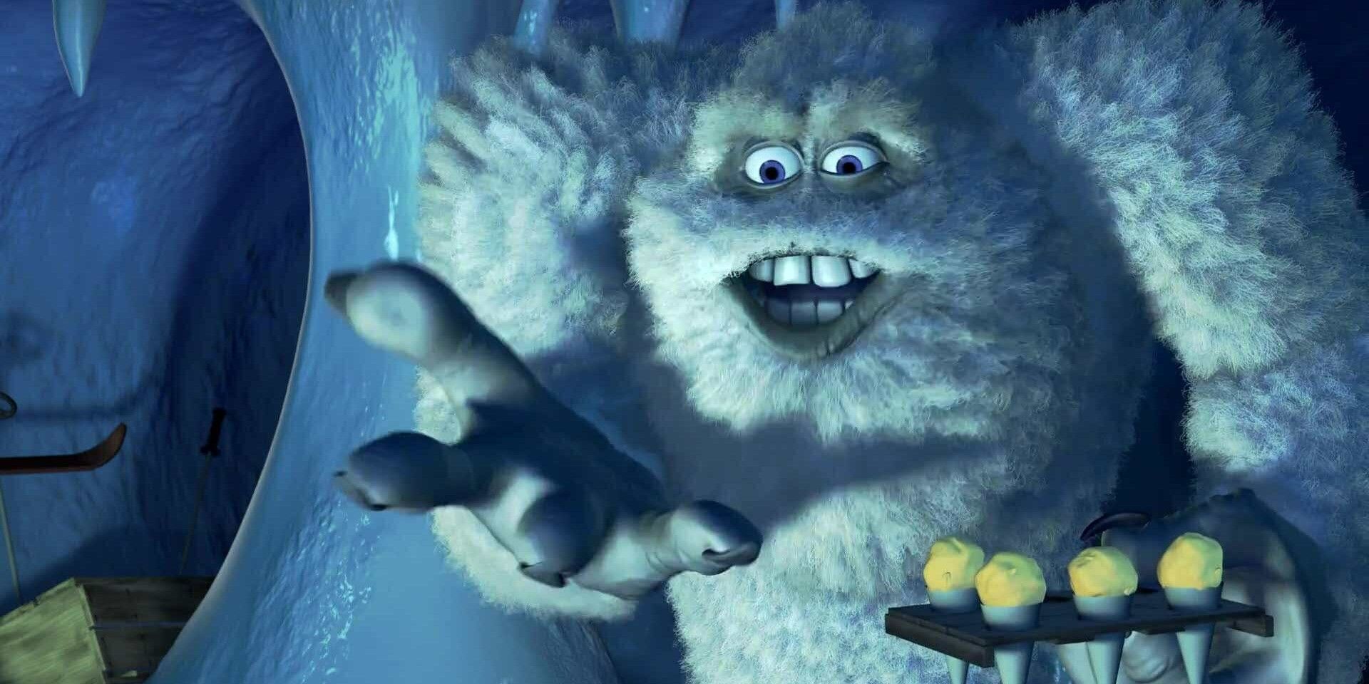 The Abominable Snowman presents his lemon snow cones in his ice cave