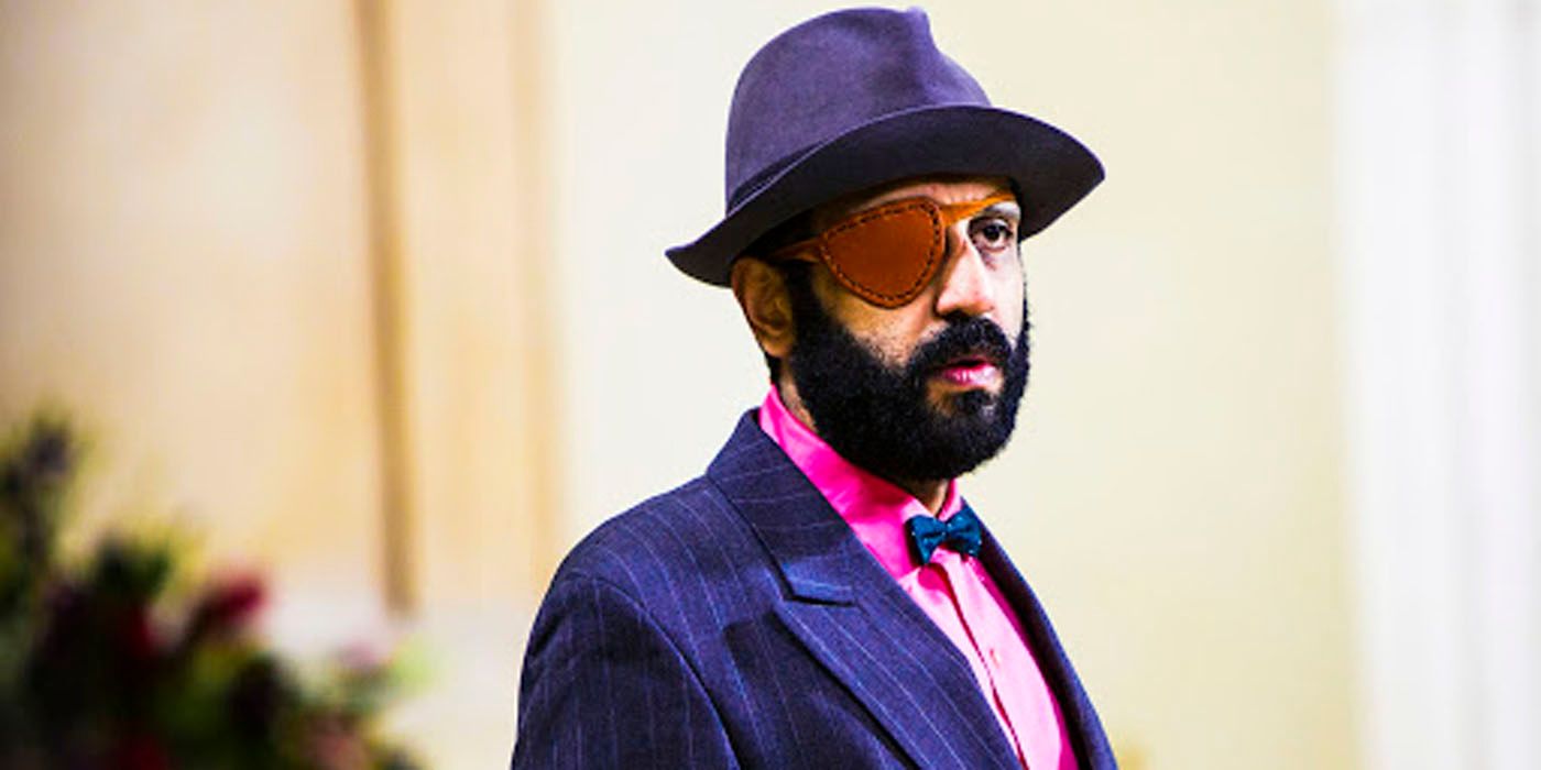 Adeel Akhtar with an eyepatch on in Utopia.